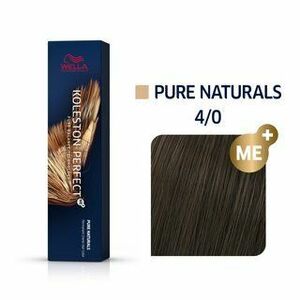 Wella Professionals Koleston Perfect Me+ Pure Naturals profesionálna permanentná farba na vlasy 4/0 60 ml vyobraziť
