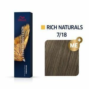 Wella Professionals Koleston Perfect Me+ Rich Naturals profesionálna permanentná farba na vlasy 7/18 60 ml vyobraziť
