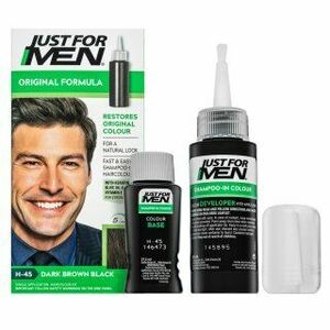 Just For Men Autostop Hair Colour farebný šampon pre mužov H45 Dark Brown Black 35 g vyobraziť