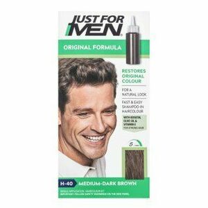 Just For Men Shampoo-in Haircolour farebný šampon pre mužov H40 Medium Dark Brown 66 ml vyobraziť