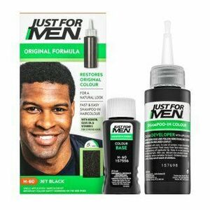 Just For Men Autostop Hair Colour farebný šampon pre mužov H60 Natural Jet Black 35 g vyobraziť
