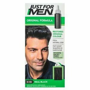 Just For Men Autostop Hair Colour farba na vlasy pre mužov H55 Natural Real Black 35 g vyobraziť