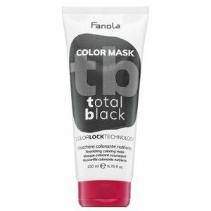 Fanola Color Mask vyživujúca maska ​​s farebnými pigmentmi pre oživenie farby Total Black 200 ml vyobraziť