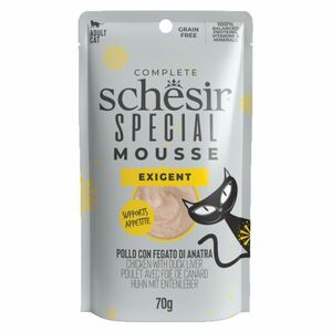 SCHESIR Special Mousse Exigent kapsička pre mačky kura a pečeň 70 g vyobraziť