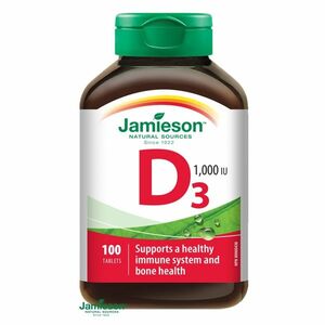 Jamieson Vitamín D3 1000IU 100 tabliet vyobraziť