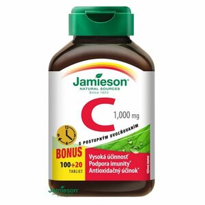 JAMIESON Vitamín C 1000 mg s postupným uvoľňovaním 120 tabliet vyobraziť