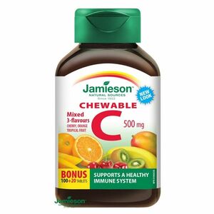 JAMIESON Vitamín C 500 mg mix troch ovocných príchutí 120 tabliet na cmúľanie vyobraziť