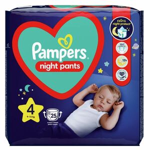 PAMPERS Pants Night 4 Nohavičkové plienky 9 - 15 kg 25 ks vyobraziť
