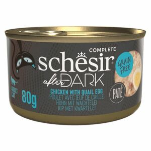 SCHESIR After Dark Paté konzerva pre mačky kura a vajcia 80 g vyobraziť