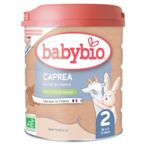 BABYBIO Caprea 2 pokračovacie plnotučné kozie dojčenské mlieko od 6 - 12 mesiaca 800 g BIO vyobraziť