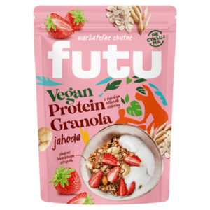 FUTU Proteínová granola s jahodami a orechmi vegán 350 g vyobraziť
