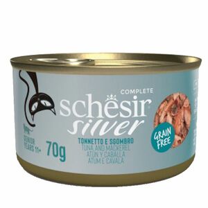 SCHESIR Senior Wholefood konzerva pre mačky tuniak a makrela 70 g vyobraziť