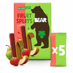 BEAR Fruit splits jahoda a jablko 5 x 20 g vyobraziť