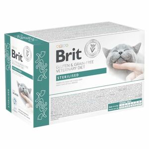 BRIT Veterinary Diét Cat Pouch fillets in Gravy Sterilised 12 x 85 g vyobraziť