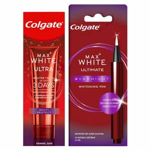 COLGATE Max White set - Ultra Complete zubná pasta 50 ml + Max White Overnight bieliace pero 2.5 ml vyobraziť