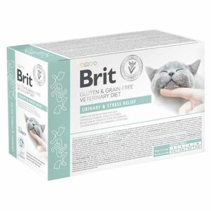 BRIT Veterinary Diét Cat Pouch fillets in Gravy Urinary Stres 12 x8 5 g vyobraziť