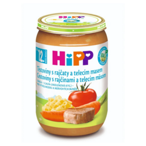 HIPP Bio menu cestoviny s paradajkami a teľacím mäsom 12m+ 220 g vyobraziť