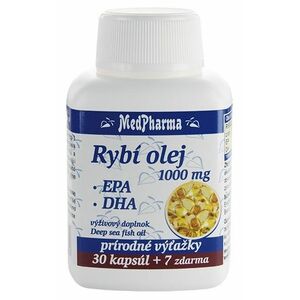 MedPharma Rybí olej 1000 mg EPA+DHA 37 kapsúl vyobraziť