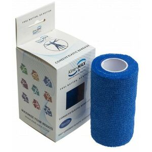 Kine-Max Cohesive Elastic Bandage elastické samofixačné ovínadlo, 10cm x 4, 5m, modré 1 ks vyobraziť