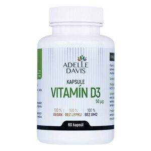 Adelle Davis Vitamín D3 50 mcg 60 kapsúl vyobraziť