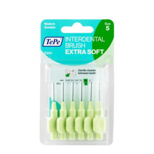 TePe Extra soft Medzizubné kefky svetlozelené 0, 8 mm 6 ks vyobraziť