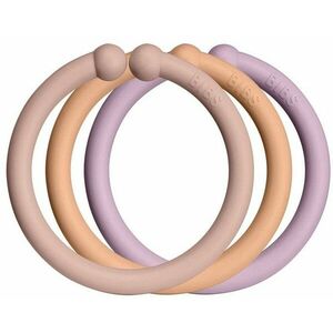 BIBS Loops krúžky, Blush/ Peach/ Dusky Lilac 12 ks vyobraziť