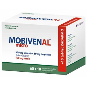 Mobivenal Micro tbl flm 60+10 tabliet zadarmo 70 tabliet vyobraziť