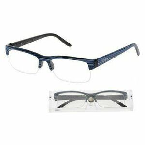 American Way okuliare na čítanie Etue modré s pruhmi +1.50D + púzdro vyobraziť
