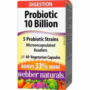 Webber Naturals Probiotiká komplet 10 mld. Bonus 40tbl 40 kapsúl vyobraziť