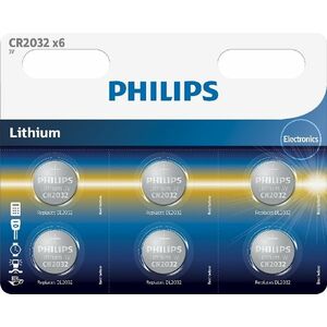 Philips Lítiové batérie CR2032P6/01B 6 ks vyobraziť