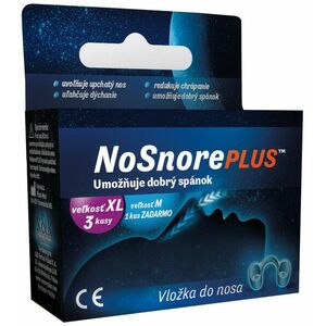 NoSnorePlus silikónová vložka do nosa: veľkosť XL 3ks + veľkosť M 1ks ZADARMO vyobraziť