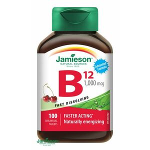 Jamieson Vitamín B12 1000 μg s príchuťou čerešne, 100 tabliet vyobraziť