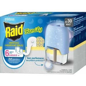 Raid Family elektrický odparovač s tekutou náplňou proti komárom - 30 nocí 21 ml vyobraziť