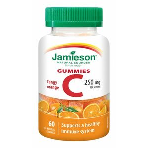 Jamieson Vitamín C Gummies s príchuťou pomaranča želatinky 60 ks vyobraziť