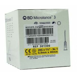 BD Microlance Jednorazová ihla - zapnuta 0, 9x40mm 100 ks vyobraziť
