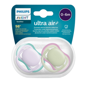 Philips Avent Cumlík Ultra air neutral 0-6m dievča fialová 2 ks vyobraziť