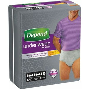 Depend Inkontinenčné nohavičky abs Super L/XL pre mužov 9 ks vyobraziť