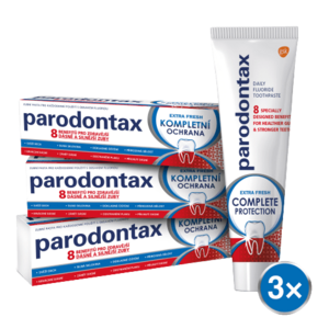 Parodontax Kompletná ochrana extra fresh zubná pasta 3 x 75 ml vyobraziť