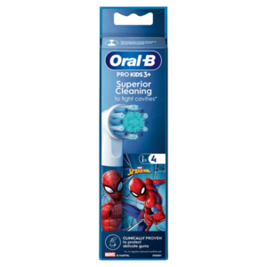 Oral-B Pro Kids náhradné hlavice s motivom Spidermana 4 ks vyobraziť