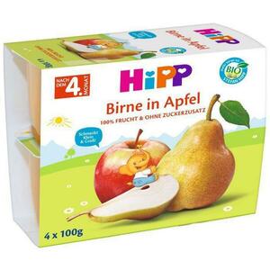 HiPP BIO Jablká s hruškami 4 x 100 g vyobraziť
