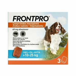 FRONTPRO Antiparazitárne žuvacie tablety pre psov (10-25 kg) 3 ks vyobraziť