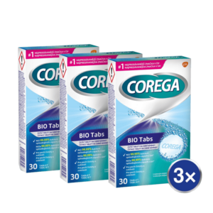 Corega Bio Tabs Antibakteriálne tablety 3 x 30 ks vyobraziť