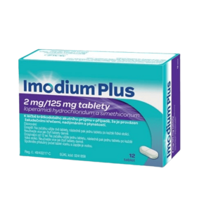 Imodium Plus 2mg/125mg tablety vyobraziť
