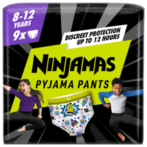 Ninjamas Absorpčné spodné prádlo chlapec 8-12 rokov (27-43 kg), Kozmické lode 9 ks vyobraziť