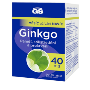 GS Ginkgo 40 mg 90 + 30 tabliet vyobraziť