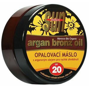 Vivaco Opaľovacie maslo s arganovým olejom pre rýchle zhnednutie SPF20 200 ml vyobraziť