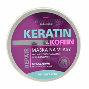 Vivapharm Keratínová maska na vlasy s kofeínom - oplachová 200 ml vyobraziť