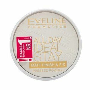 Eveline All Day Ideal Stay Matt Finish & Fix Pressed Powder transparentný púder so zmatňujúcim účinkom White 12 g vyobraziť