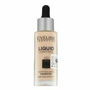 Eveline Liquid Control HD Mattifying Drops Foundation dlhotrvajúci make-up pre zjednotenú a rozjasnenú pleť 030 Sand Beige 32 ml vyobraziť