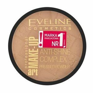 Eveline Make-Up Art Anti-Shine Complex Pressed Powder púder pre zjednotenú a rozjasnenú pleť 33 Golden Sand 14 g vyobraziť